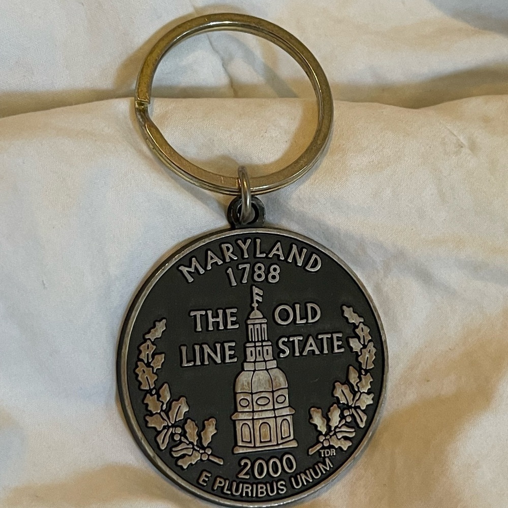 Vintage Maryland 2000 Keychain Fob